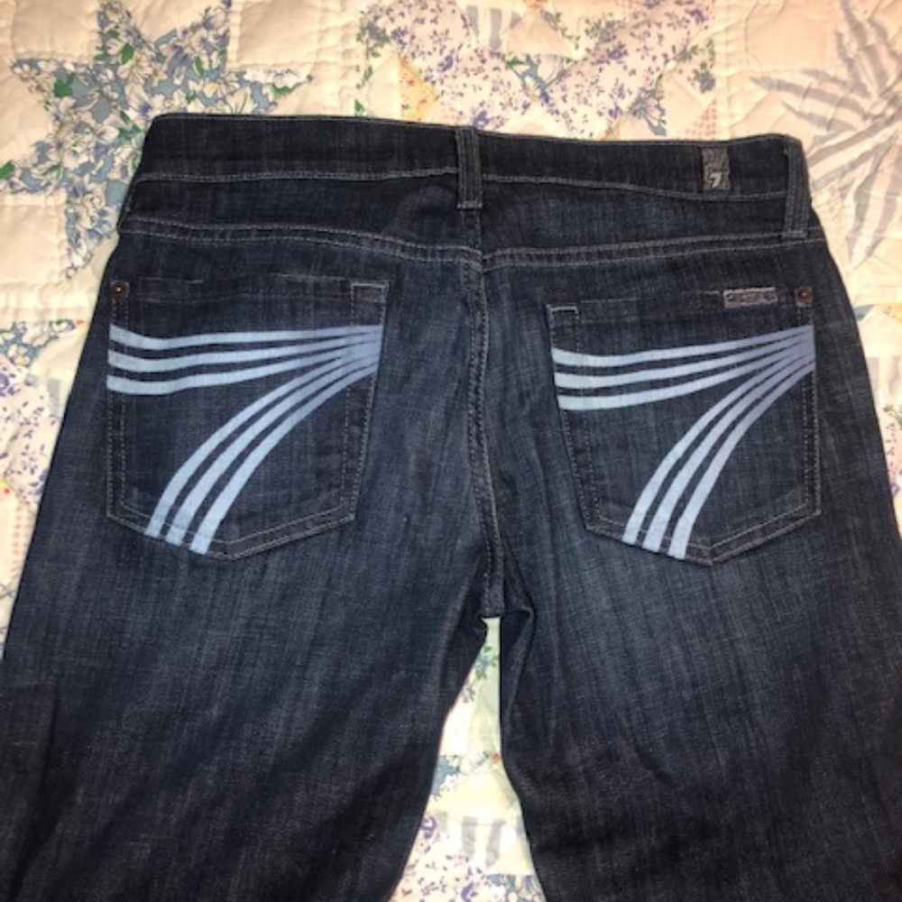 7 For all Man Kind wide leg jeans size27
